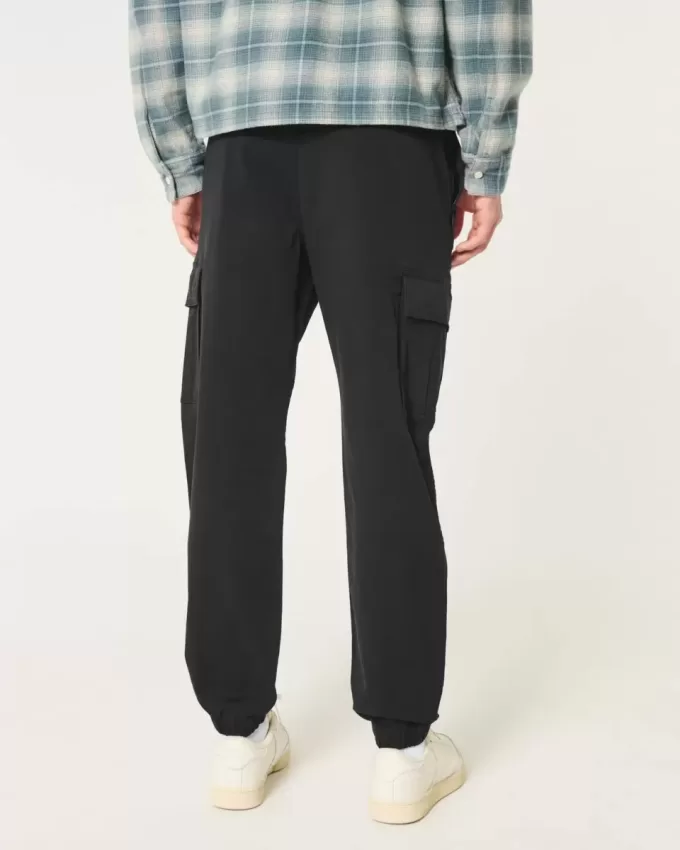 Lockere Cargo-Jogginghose aus Twill Lockere Cargo-Jogginghose aus Twill