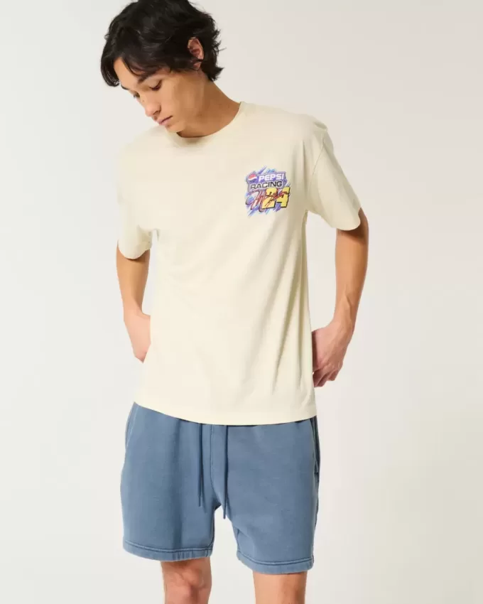 Lockere Fleece-Shorts bis zur Mitte des Oberschenkels Lockere Fleece-Shorts bis zur Mitte des Oberschenkels