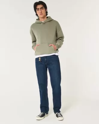 Lockere Jeans in dunkler Waschung