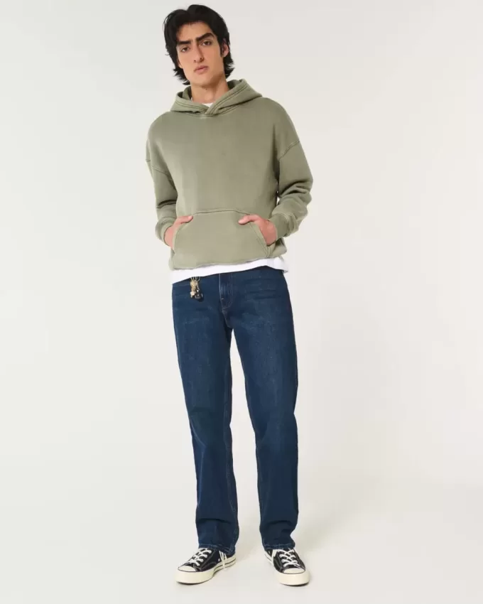 Lockere Jeans in dunkler Waschung Lockere Jeans in dunkler Waschung