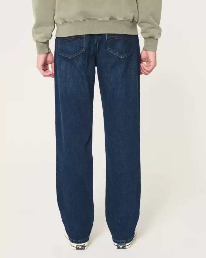 Lockere Jeans in dunkler Waschung Lockere Jeans in dunkler Waschung