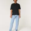 Lockere Jeans in heller Waschung Lockere Jeans in heller Waschung