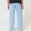 Lockere Jeans in heller Waschung Lockere Jeans in heller Waschung