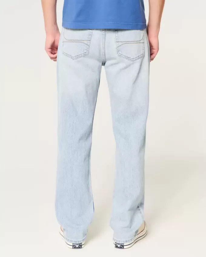 Lockere Jeans in heller Waschung Lockere Jeans in heller Waschung