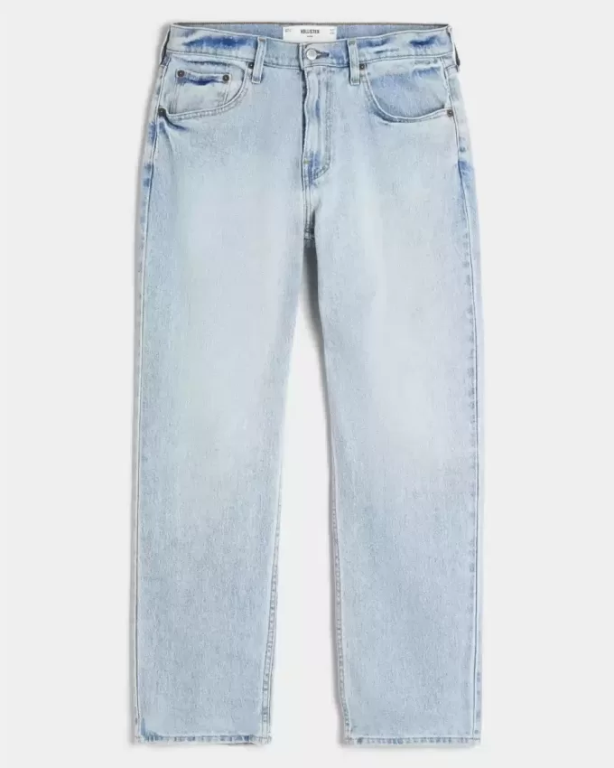Lockere Jeans in heller Waschung Lockere Jeans in heller Waschung