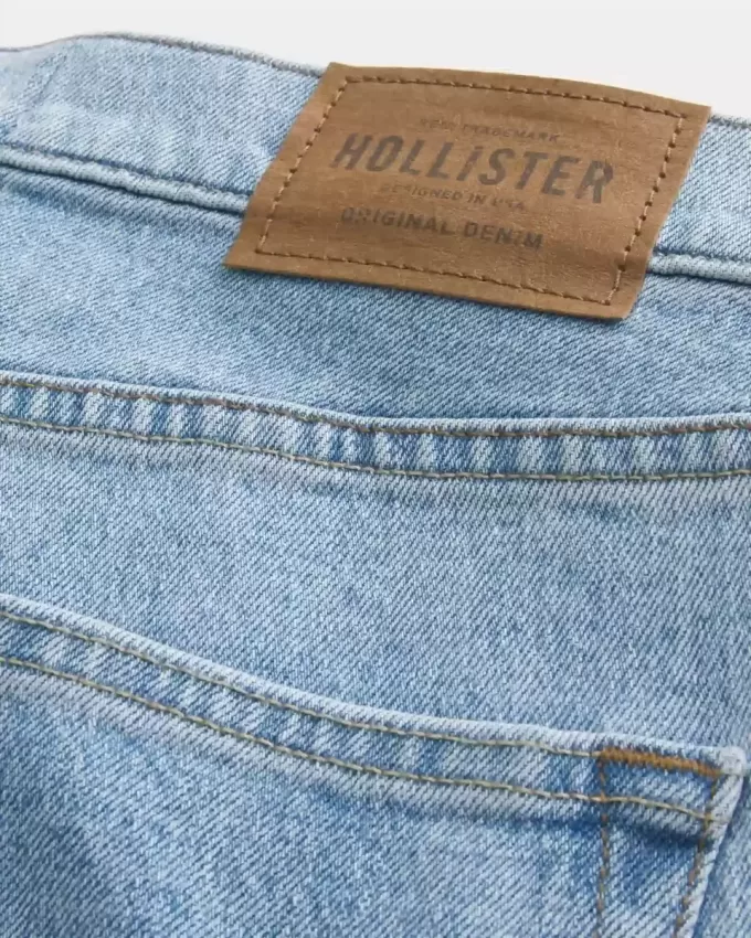 Lockere Jeans in heller Waschung Lockere Jeans in heller Waschung