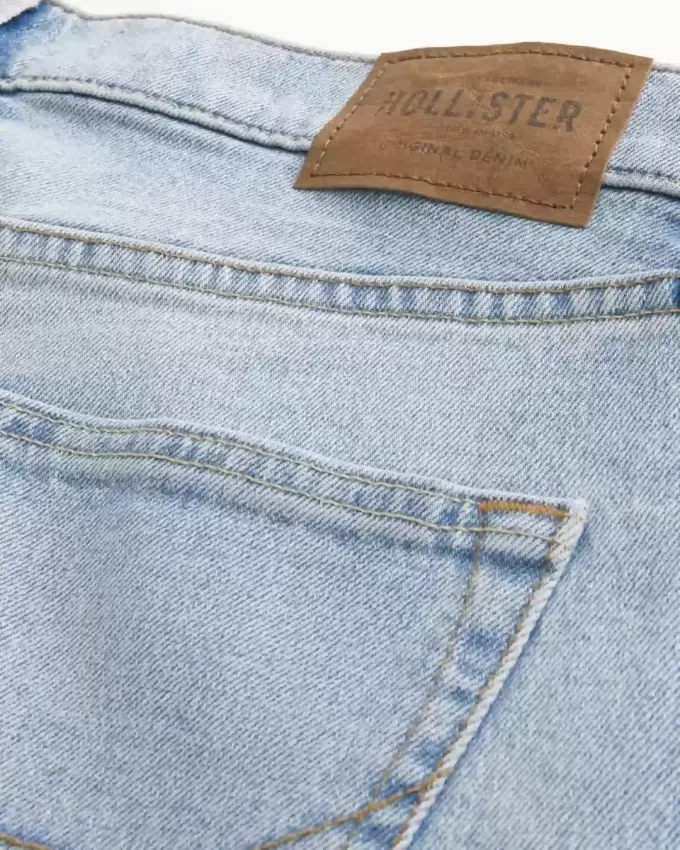 Lockere Jeans in heller Waschung Lockere Jeans in heller Waschung
