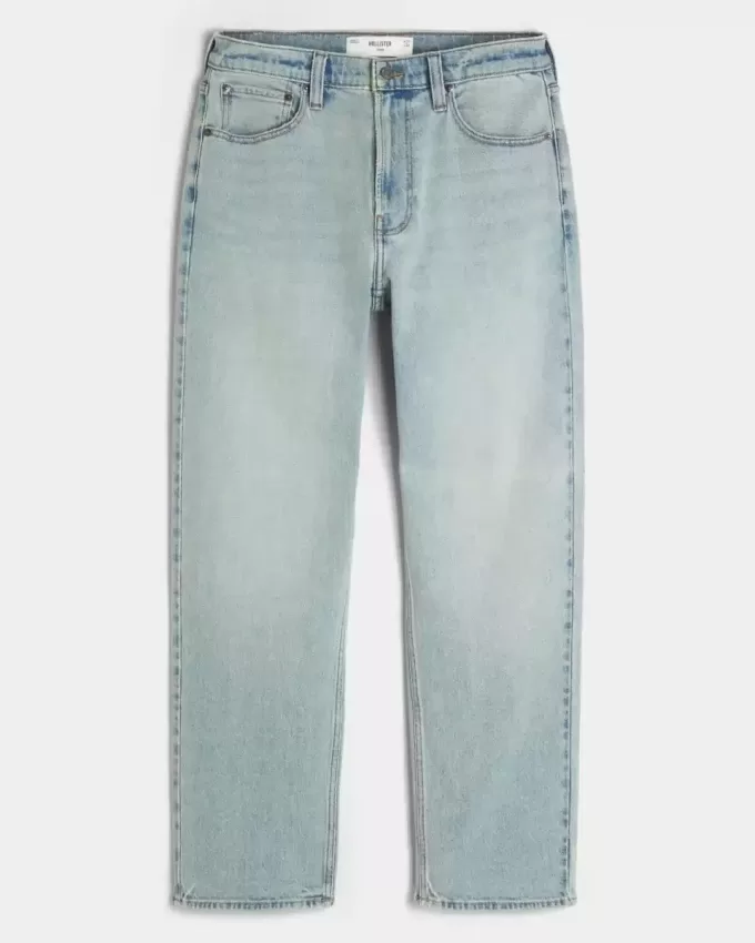 Lockere Jeans mit Downforce Racing-Grafik in heller Waschung Lockere Jeans mit Downforce Racing-Grafik in heller Waschung