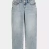 Lockere Jeans mit niedriger Taille und mittlerer Waschung Lockere Jeans mit niedriger Taille und mittlerer Waschung