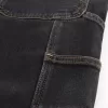 Lockere Painter-Jeans in verwaschenem Schwarz Lockere Painter-Jeans in verwaschenem Schwarz