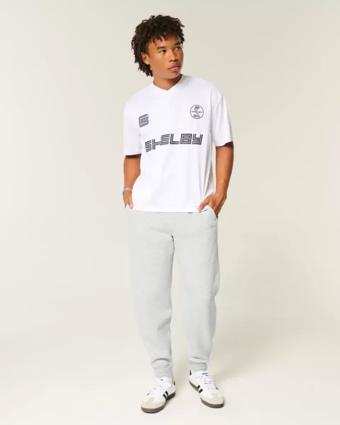 Lockere Ripp-Jogginghose Lockere Ripp-Jogginghose