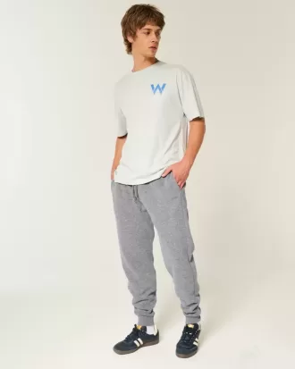 Lockere Ripp-Jogginghose