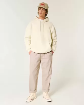 Lockere Schlupfhose aus Leinenmischung