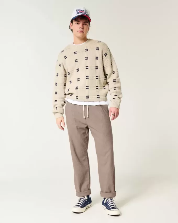 Lockere Schlupfhose aus Leinenmischung Lockere Schlupfhose aus Leinenmischung
