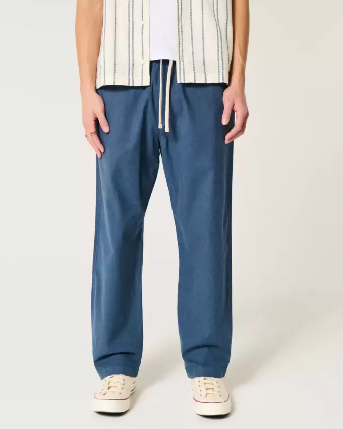 Lockere Schlupfhose aus Leinenmischung Lockere Schlupfhose aus Leinenmischung