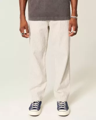 Lockere Schlupfhose aus Seersucker