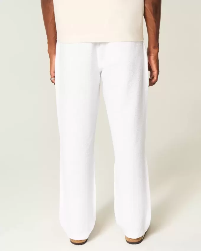 Lockere Schlupfhose aus Seersucker Lockere Schlupfhose aus Seersucker