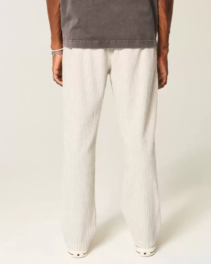 Lockere Schlupfhose aus Seersucker Lockere Schlupfhose aus Seersucker