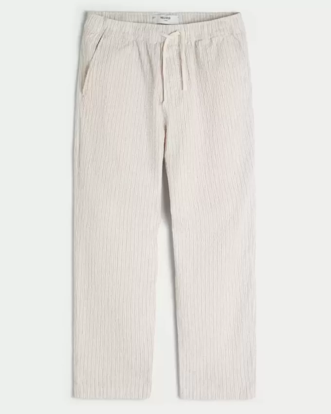 Lockere Schlupfhose aus Seersucker Lockere Schlupfhose aus Seersucker