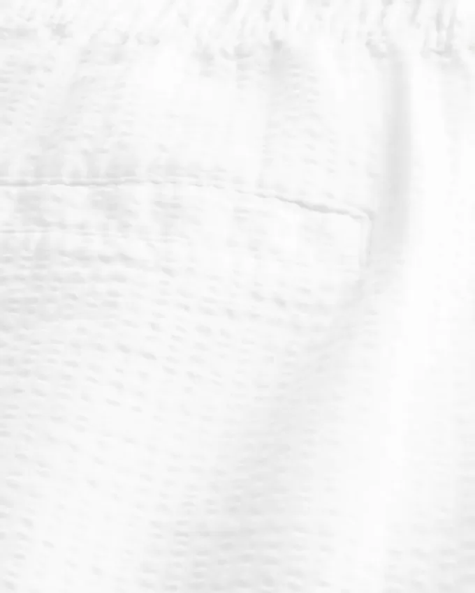 Lockere Schlupfhose aus Seersucker Lockere Schlupfhose aus Seersucker