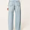 Low-Rise Baggy-Jeans mit bequemem Bund in heller Waschung Low-Rise Baggy-Jeans mit bequemem Bund in heller Waschung
