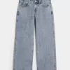 Low-Rise Baggy-Jeans mit mittlerer Waschung Low-Rise Baggy-Jeans mit mittlerer Waschung