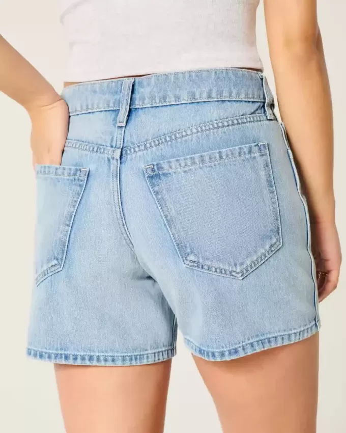 Low-Rise Baggy-Jeansshorts in mittlerer Waschung, 5″ Low-Rise Baggy-Jeansshorts in mittlerer Waschung, 5″