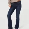 Low-Rise Boot-Jeans in dunkler Waschung Low-Rise Boot-Jeans in dunkler Waschung