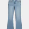 Low-Rise Boot-Jeans in heller Waschung Low-Rise Boot-Jeans in heller Waschung