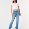Low-Rise Boot-Jeans mit mittlerer Waschung Low-Rise Boot-Jeans mit mittlerer Waschung