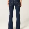Low-Rise Bootcut-Jeans in dunkler Waschung Low-Rise Bootcut-Jeans in dunkler Waschung