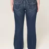 Low-Rise Bootcut-Jeans in dunkler Waschung Low-Rise Bootcut-Jeans in dunkler Waschung