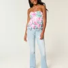 Low-Rise-Bootcut-Jeans in heller Waschung Low-Rise-Bootcut-Jeans in heller Waschung