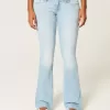 Low-Rise-Bootcut-Jeans in heller Waschung Low-Rise-Bootcut-Jeans in heller Waschung