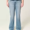 Low-Rise Bootcut-Jeans in mittlerer Waschung Low-Rise Bootcut-Jeans in mittlerer Waschung