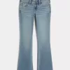 Low-Rise Bootcut-Jeans in mittlerer Waschung Low-Rise Bootcut-Jeans in mittlerer Waschung