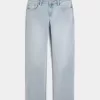 Low-Rise-Jeans in heller Waschung mit entspannter Straight-Leg-Passform Low-Rise-Jeans in heller Waschung mit entspannter Straight-Leg-Passform