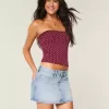 Low-Rise-Mini-Jeansrock der Klasse 26