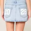 Low-Rise-Mini-Jeansrock der Klasse 26