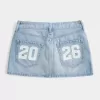 Low-Rise-Mini-Jeansrock der Klasse 26
