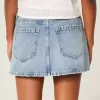 Low-Rise-Mini-Skort aus Denim