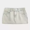 Low-Rise-Mini-Skort aus Denim Low-Rise-Mini-Skort aus Denim