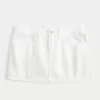 Low-Rise-Mini-Skort aus Denim Low-Rise-Mini-Skort aus Denim