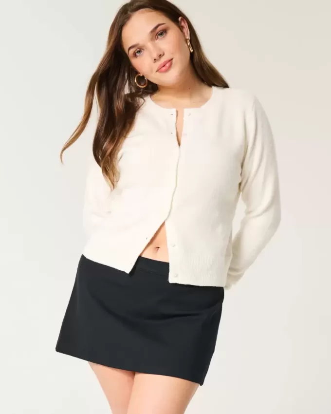 Low-Rise Ponte Mini-Skort in A-Linie Low-Rise Ponte Mini-Skort in A-Linie