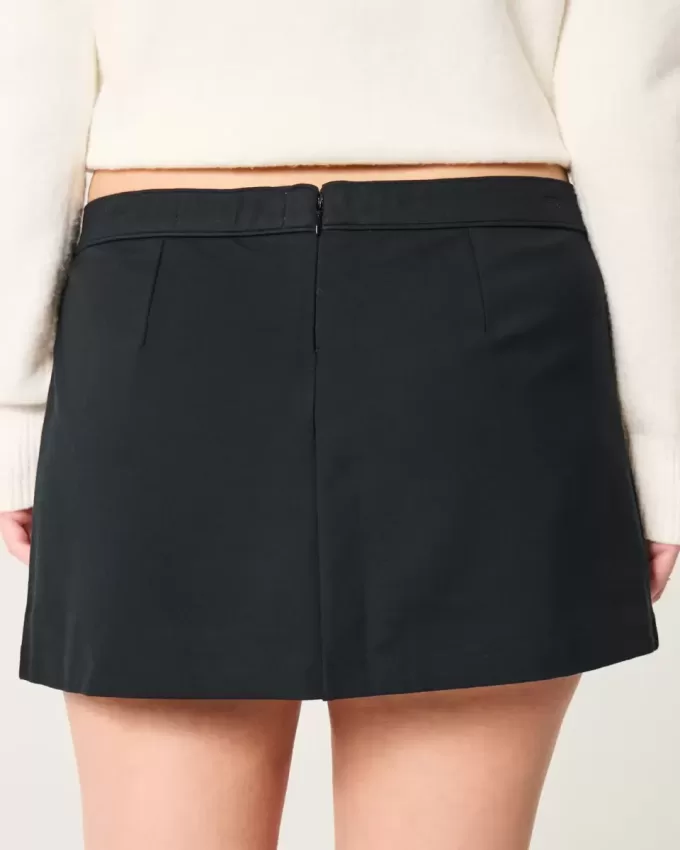 Low-Rise Ponte Mini-Skort in A-Linie Low-Rise Ponte Mini-Skort in A-Linie