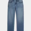 Low-Rise Relaxed Straight Jeans in mittlerer Waschung Low-Rise Relaxed Straight Jeans in mittlerer Waschung
