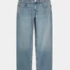 Low-Rise Relaxed Straight Jeans in mittlerer Waschung Low-Rise Relaxed Straight Jeans in mittlerer Waschung