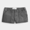 Low-Rise Shortie-Shorts aus Twill Low-Rise Shortie-Shorts aus Twill