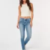 Low-Rise Super Skinny Jeans mit mittlerer Waschung Low-Rise Super Skinny Jeans mit mittlerer Waschung