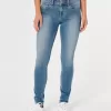 Low-Rise Super Skinny Jeans mit mittlerer Waschung Low-Rise Super Skinny Jeans mit mittlerer Waschung